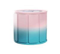 Foldable Bathtub, Portable Soaking Tub, 27.56 x 27.56 x 25.59 inches Full Body Bath, Waterproof Household Design, Compact Travel Friendly Build for Adult, Camping, Shower Use