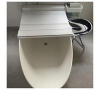 Foldable Bathtub Tray Standard Size 1.2cm Thick Dustproof Insulation Panel Suitable for Most Bathtubs Bath Caddy with Stopper Relaxing Spa Experience