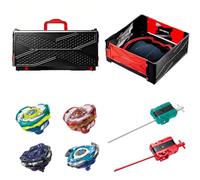 Foldable Baystadium X Clash Portable X Arena with 4 X Gyros and 2 Launchers | Third-party Alternative X Spinning Tops Compatible with BBX Parts High Value Support Multiplayer Combat Battle Game Arena Set