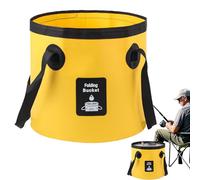 Foldable Beach Bucket, Lightweight Wash Basin for Laundry - 12/20 Litre Waterproof Folding Bucket with Handle for Travel, Car Washing, Beach, Gardening, Bathroom, Kitchen, Laundry