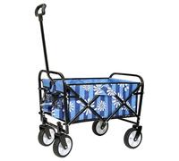 Foldable Beach Wagon Cart,with Strapping System,All Terrain Degree Swivel Wheels,for Camping Gardeing Fishing