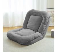 Foldable Bean Bag Bed with Adjustable Firmness, Washable Non-Slip Cover for Humans and Pets