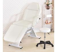Foldable Beauty Salon Bed, Multifunctional Chair with 400kg Capacity, Adjustable Height and Removable Handrails for Professional Use