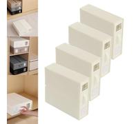 Foldable Bed Sheet Organizer Storage Bag Set - 4 Pieces for Blankets and Duvet Covers