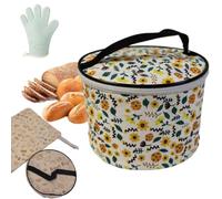 Foldable Beeswax Pantry Bucket Anti-Crush Rigid Design, Storage Container with Natural Beeswax Lining, Breathable Freshness Keeper for Homemade Bread, Kitchen, Picnic & Countertop Display (STYLE-2)