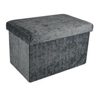 Foldable Bench 49x30x30 cm Ottoman Stool Seat Cube Storage Box