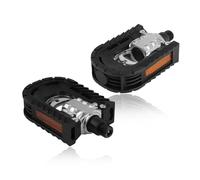 Foldable Bike Pedals, 1 Pair Plastic Aluminum Alloy Folding Bike Platform Pedals Outdoor Cycling Parts Accessories for Road Mountain Bikes