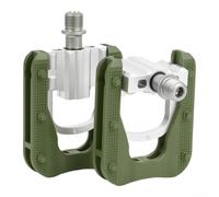 Foldable Bike Pedals 3 Bearings Slip-Resistant Aluminum | One-click fold mechanism, 3 sealed bearings, aluminum alloy body, anti-slip pins, compact storage