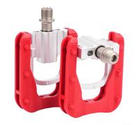 Foldable Bike Pedals with 3 Bearings Slip-Resistant Aluminum Alloy Bicycle | One-click fold design, easy storage, fits car trunks, public for transit friendly, aluminum alloy build