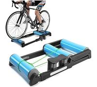 Foldable Bike Trainer - Bike Rollers Foldable Bike Bicycle Training Bracket Trainer Resistance Exercise Fitness Machine MTB Road Cycling Roller Bicycle Exercise Station