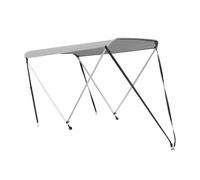 Foldable Bimini Top Boat Cover Canopy Bimini Top - Foldable Biminii Top | 4 Bow Bimini Canopy Cover | Adjustable Boat Cover Suitable for Boats 3.2 to 44 Bow Bimini Top Suitable for Boats of 3.2 - 4.5