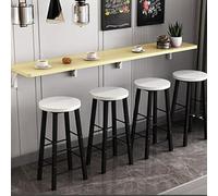 Foldable Black Wall Desk Space Saving Wooden Dining Table & Compact Wall Mounted Workstation Stylish Design for Small Spaces Versatile Folding Table for Home Office & Computer Use