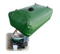 Foldable Bladder Tank for Drought Resistant, Food Grade Emergency Water Storage Bladders with valves & Overflow Kit for Camping RV Garden