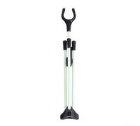 Foldable Bow Stand Holder Fiberglass Bracket Rack Hanger for Recurve Bow Longbow and Traditional Bow Lightweight Portable Accessory for Hunting Target(Silver)