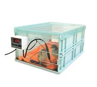 Foldable breeding box - chicken chick warmer, container with adjustable temperature and cushion, bird care box | Poultry Duck Guinea Use, Recovery Growth Home Backyard Farm Agricultural Appliance