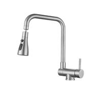 Foldable Brushed Kitchen Faucet Under Window L Sd Sink Mixer Tap Single Handle 2 Funct Spray 3 M Pull Down Kitchen Faucet