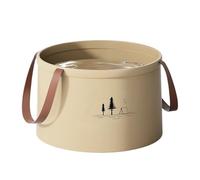 Foldable Bucket - Small Bucket with Handle - Multipurpose High Density Basin, Water Container for Camping, Beach, Car Travel, Outdoor Cleaning and Gardening