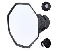Foldable Camera Light - Octagonal Speedlight Diffuser Cover, Flash Modifier Tool | Universal Reflector Lighting Enhancement Kit, Brightness Fixing Soft for Light