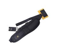 Foldable camera shoulder strap, padded neck strap with quick release buckles, comfortable padding for longer use, camera for on the go