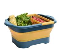 Foldable Camp Sink, Multiuse Dish Washing Station, Drain Plug, 450g, Portable Camping Kitchen Basin, Compact Design, Outdoor Use, Ideal for Laundry, Fruit Cleaning, Garden, Patio, and Travel