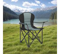 Foldable Camping Chair Max. Load Capacity 250 kg, Black + Green