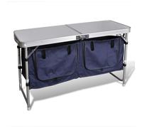 vidaXL Foldable Camping Cupboard with Aluminium Frame