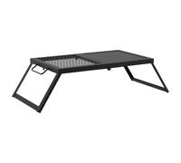 Foldable Camping Grill Folding Black Alloy Steel Outdoor Portable BBQ vidaXL