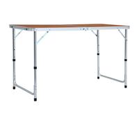 Foldable Camping Table Aluminium 120x60 cm