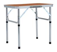 Foldable Camping Table Aluminium 60cm Outdoor Picnic Party BBQ Stand vidaXL