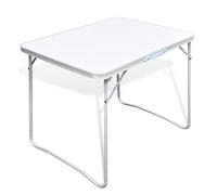 Foldable Camping Table with Metal Frame 80 x 60 cm vidaXL