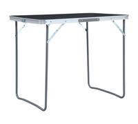 Foldable Camping Table With Metal Frame 80X60 Cm