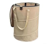 Foldable Camping Waste Bin Oxford Fabric for durable Foldable(Beige) | Oxford fabric, folds flat for storage, 34x40cm capacity, for ideal for camping trips