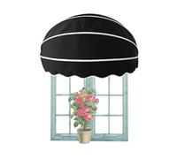 Foldable Canvas Canopy Tent with Support Arms Easy Install Sunshade for Residential & Commercial Use 110cm/43.30in Diameter Outdoor Shelter