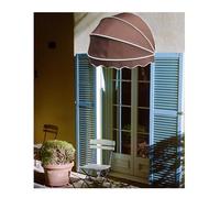 Foldable Canvas Dome Awning - 85cm DIY Curved Canopy for Patios & Verandas UV & Rain Protection Includes Hardware for Easy Setup