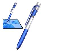 Foldable Capacitive Pens, Foldable Touch Screen Pen - Touch Screen Pen with Mobile Phone Holder - Phone Holder with LED Light, Multifunctional for Computer