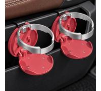 Foldable Car Door Cup Holder for Ford Focus MK4 ST Line 2018-2024 2025 | Foldable car door cup holder with adjustable ring, foam padded base keeps drinks steady, folds flat between uses, 2 pack