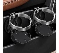 Foldable Car Door Cup Holder for Ford Focus MK4 ST Line 2018-2024 2025 | Foldable car door cup holder with adjustable ring, foam padded base keeps drinks steady, folds flat between uses, 2 pack