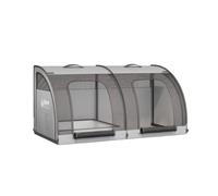 Foldable Car Pet Kennel Breathable Pet Kennel with Mesh Panels Travel-Friendly Foldable Crate for Cats, color to 1, 100 50 50CM