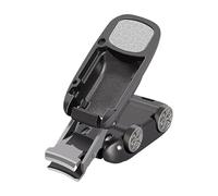 Foldable Car Shaped Nail Clipper Advanced Magnetic Opening Cover Portable Stainless Steel Fingernail Toenail Cutter Travel Grooming Tool for Men Women with Keychain Splash Proof Design (Black)