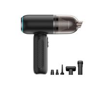 Foldable Car Vacuum Cleaner Cordless With LED Display Multi-Nozzle Portable Vacuum For Car Home Office Travel Picnic Cleaning(Q518 Black)