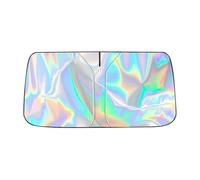 Foldable Car Windscreen Visor for Ford Fiesta MK8 2017-2022 2023, Anti-UV Sunscreen Protector Window Cover Sun Heat Protection Durable Easy to Fit,B/145 * 80cm
