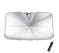 Foldable Car Windshield Sun Shade, Car Windshield Sunshade Umbrella, Foldable 360° Rotatable Bendable Support Rod, UV Heat Blocking Windscreen Sun Shade for Cars SUV Vans (Standard Style, L)