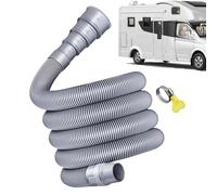 Foldable Caravan Waste Water Hose - Sewage Hose with Adjustable Adapter, Practical Extension Solution for Camping Holidays and Outdoor Travel