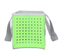 Foldable Carry Bag, Medium Felt Divider Portable Extra Space Elastic Straps for Music Player Outdoor (Green)