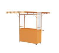 Foldable Cart with Canopy & Wheels for Outdoor Markets, Festivals, Beach Trips - Portable Rolling ty Cart for Easy Transport and Storage