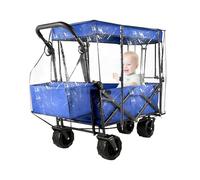 Foldable Carts Rain Cover - Waterproof Heavy-Duty Wind Protection for Camping Trolleys and Pull Carts
