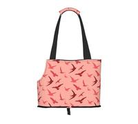 Foldable Cat Carrier Dog Shoulder Bag, Cartoon Bird Pet Tote Bag, Waterproof Collapsible Pet Tote For Small Dogs, Breathable Travel Carrier With Safety Hook & Viewing Window (34x36x15.5 Cm)