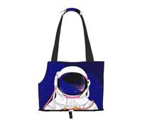 Foldable Cat Carrier Dog Shoulder Bag, Cool Man In Galaxy Pet Tote Bag, Waterproof Collapsible Pet Tote For Small Dogs, Breathable Travel Carrier With Safety Hook & Viewing Window (34x36x15.5 Cm)