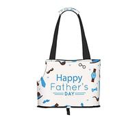 Foldable Cat Carrier Dog Shoulder Bag, Fathers Day Love Dad Pet Tote Bag, Waterproof Collapsible Pet Tote For Small Dogs, Breathable Travel Carrier With Safety Hook & Viewing Window (34x36x15.5 Cm)