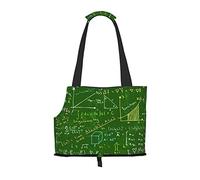 Foldable Cat Carrier Dog Shoulder Bag, Math Question Pet Tote Bag, Waterproof Collapsible Pet Tote For Small Dogs, Breathable Travel Carrier With Safety Hook & Viewing Window (34x36x15.5 Cm)